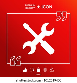 Settings icon - wrench and screwdriver