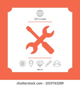 Settings icon - wrench and screwdriver