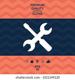 Settings icon - wrench and screwdriver