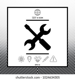 Settings icon - wrench and screwdriver