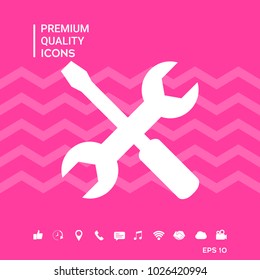 Settings icon - wrench and screwdriver