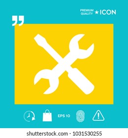 Settings icon - wrench and screwdriver