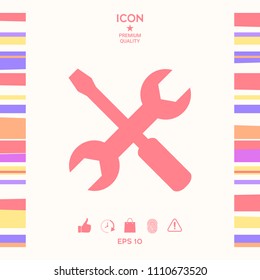 Settings icon - wrench and screwdriver