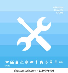 Settings icon - wrench and screwdriver