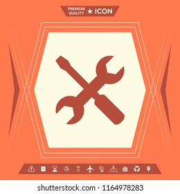 Settings icon - wrench and screwdriver