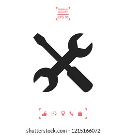 Settings icon - wrench and screwdriver