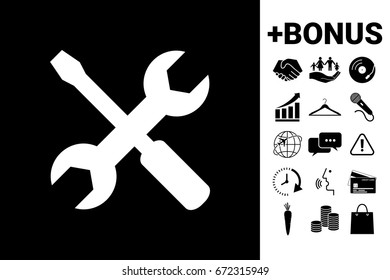 Settings icon - wrench and screwdriver