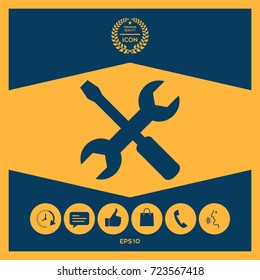 Settings icon - wrench and screwdriver