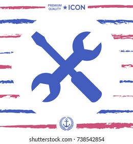 Settings icon - wrench and screwdriver