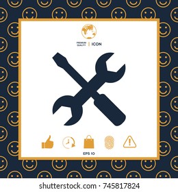 Settings icon - wrench and screwdriver