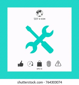 Settings icon - wrench and screwdriver