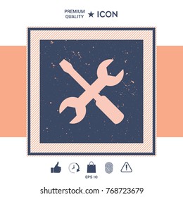 Settings icon - wrench and screwdriver