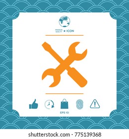 Settings icon - wrench and screwdriver