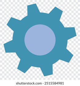 Icono de Configuraciones, logotipo de icono de engranaje. EPS 10.