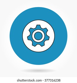 Settings   -   icons for graphic design and Internet sites. Vector illustration. 