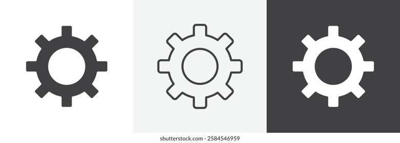 Settings icons graphics pack vectors.