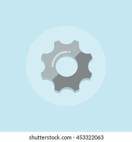 Settings Illustration isolated on background. Flat style illustration.