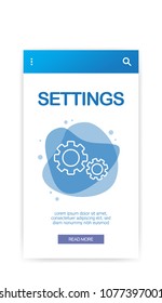 SETTINGS INFOGRAPHIC ICON