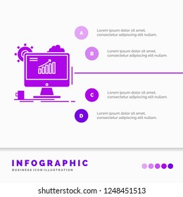 Settings Infographics Template for Website and Presentation. Glyph Purple icon infographic style vector illustration.
