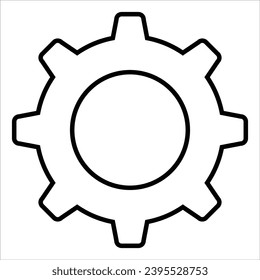 Settings, Information technology line icon design