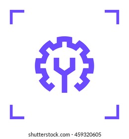 Settings isolated minimal single flat linear icon for application and web. Properties line vector icon for websites and mobile minimalistic flat design.