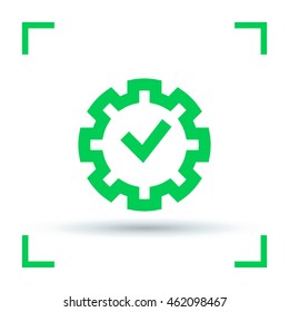 Settings isolated minimal single flat linear icon for application and web. Properties line vector icon for websites and mobile minimalistic flat design.