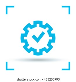 Settings isolated minimal single flat linear icon for application and web. Properties line vector icon for websites and mobile minimalistic flat design.