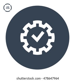 Settings isolated minimal single flat linear icon for application and web. Properties line vector icon for websites and mobile minimalistic flat design.