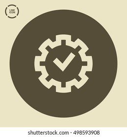 Settings isolated minimal single flat linear icon for application and web. Properties line vector icon for websites and mobile minimalistic flat design.