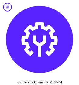 Settings isolated minimal single flat linear icon for application and web. Properties line vector icon for websites and mobile minimalistic flat design.