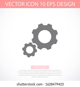 Settings isolated vector icon. Gear symbol. vector icon Gear tool or button for web application or UI. vector icon Trendy flat style