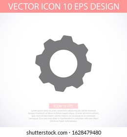 Settings isolated vector icon. Gear symbol. vector icon Gear tool or button for web application or UI. vector icon Trendy flat style
