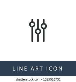 Settings Line Art Icon Vector, You Can Using For Application, Website and Presentation