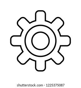 Settings line black icon