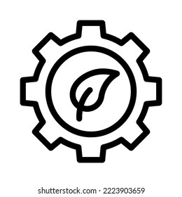 gráfico vectorial de icono de línea de configuración