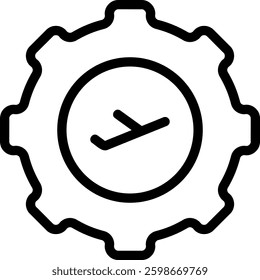 settings line icon illustration vector