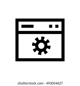 Settings line icon. Pixel perfect fully editable vector icon suitable for websites, info graphics and print media.