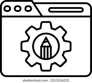 Settings Line vector Icon Design