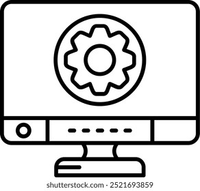 Configuraciones Línea Vector Diseño de iconos