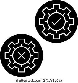 Configuraciones Línea Vector Diseño de iconos