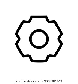 The settings.eps login icon is the interface symbol. vector graphics. isolated on a white background.