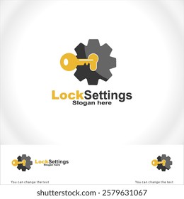 settings logo with Key elements.