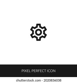 Settings Mechanic Pixel Perfect Icon for Web, App, Presentation. editable outline style. simple icon vector eps 10