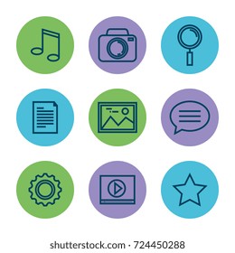 settings menu smartphone icons