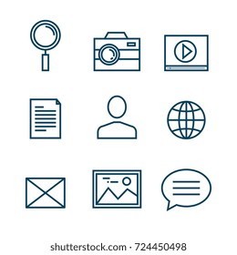 settings menu smartphone icons