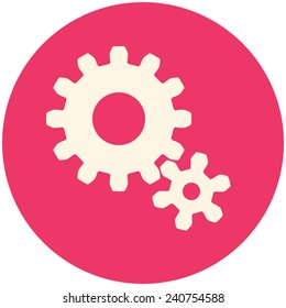 Settings, modern flat icon