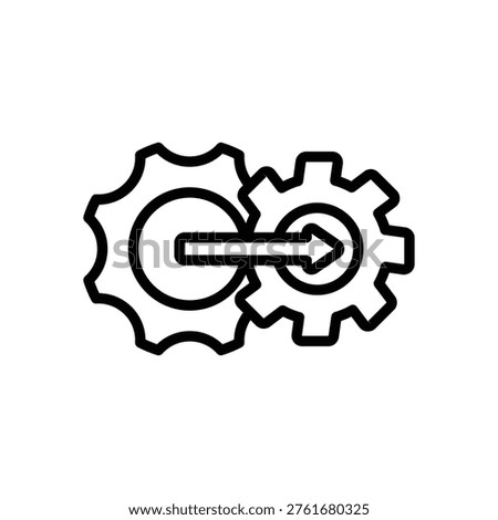 Settings modification Icon, Line Vector graphics