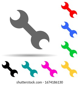 Einstellungen für das Symbol mit mehrfarbigem Stil. Einfache dünne Linie, Vektorillustration von Web-Icons für i und ux, Website oder mobile Applikationen