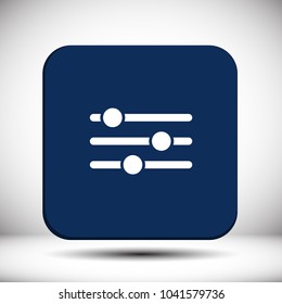 Settings music  vector icon
