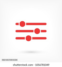 Settings music  vector icon